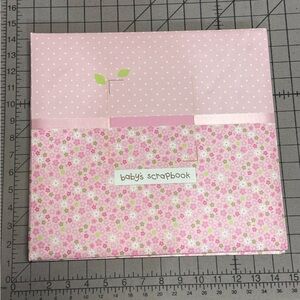 Baby Girl Scrapbook | Pink Floral Memory Book